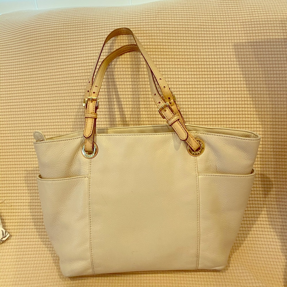 Off White Michael Kors Shoulder Tote